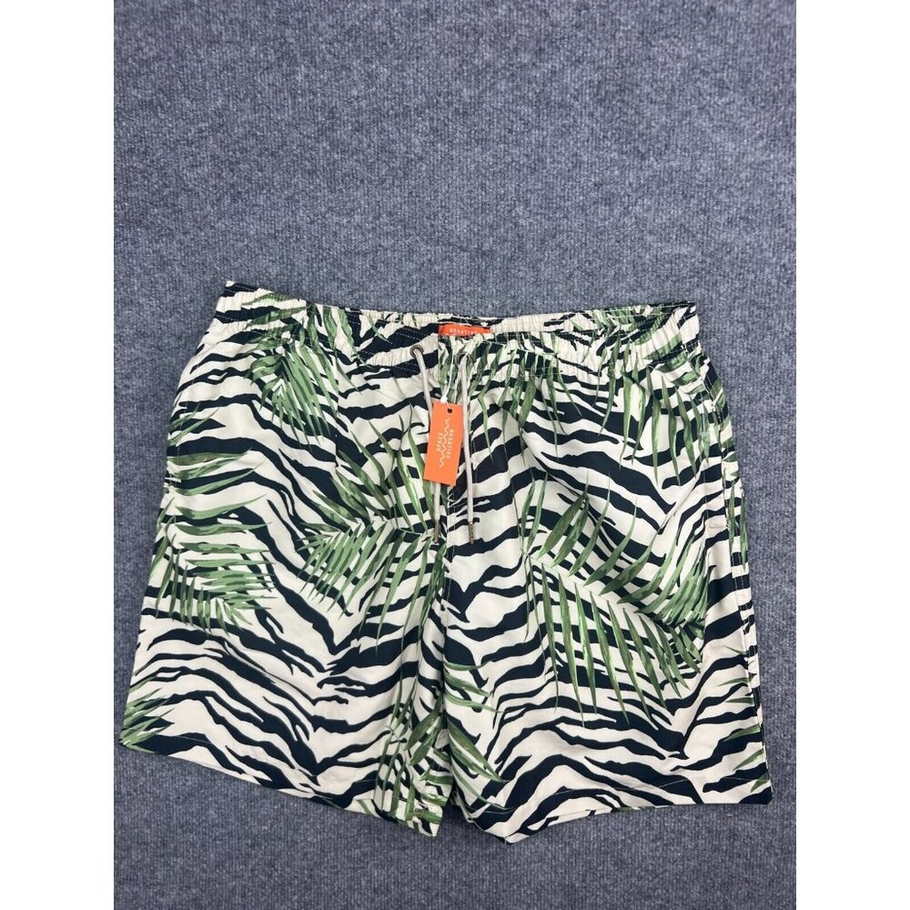 Negative Space Swim Shorts Men's X-Large Green Tropical Hawaiian‎ Palm NWT